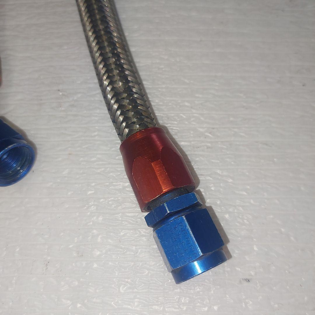 CBX400F/550F アールズオイルクーラーメッシュホース④