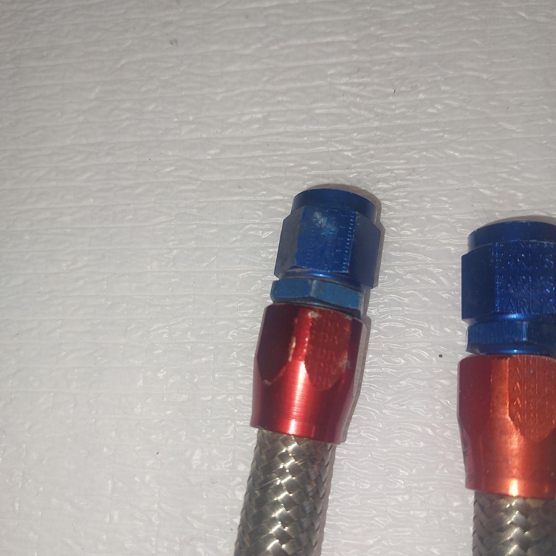 CBX400F/550F アールズオイルクーラーメッシュホース④