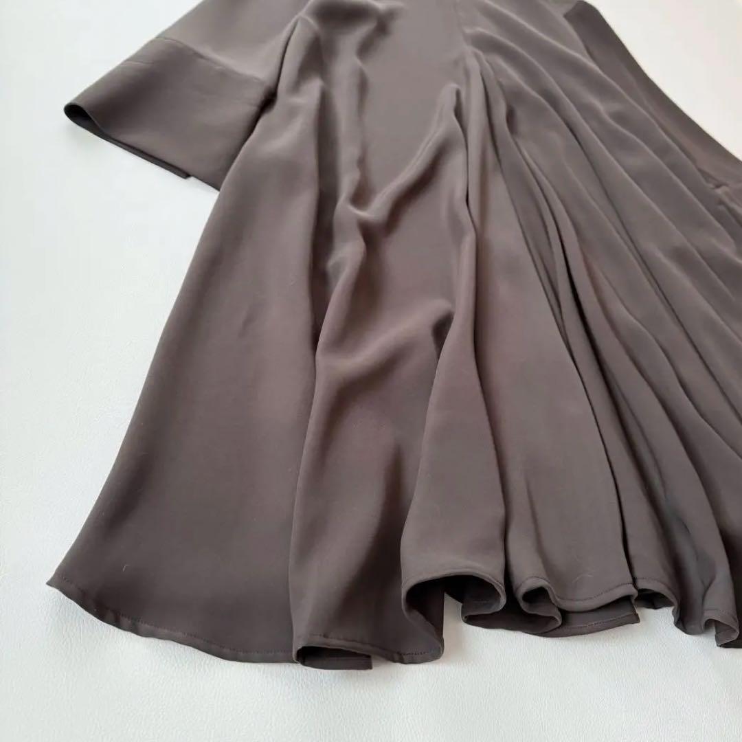 4.2万円✨エンフォルド　ワイドカフドレス　ロング　洗濯できる　春秋ワンピース