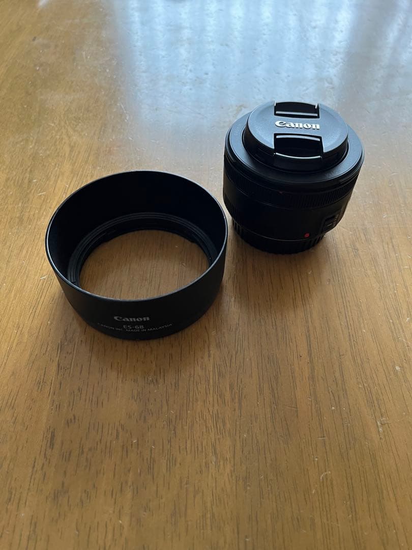 Canon EF 50mm F1.8 STM フード付き ESー68