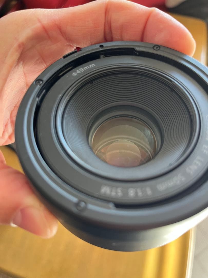 Canon EF 50mm F1.8 STM フード付き ESー68