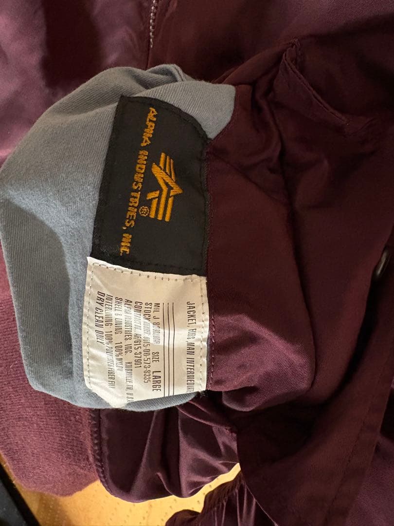 ALPHA MA-1ジャケット Lサイズ