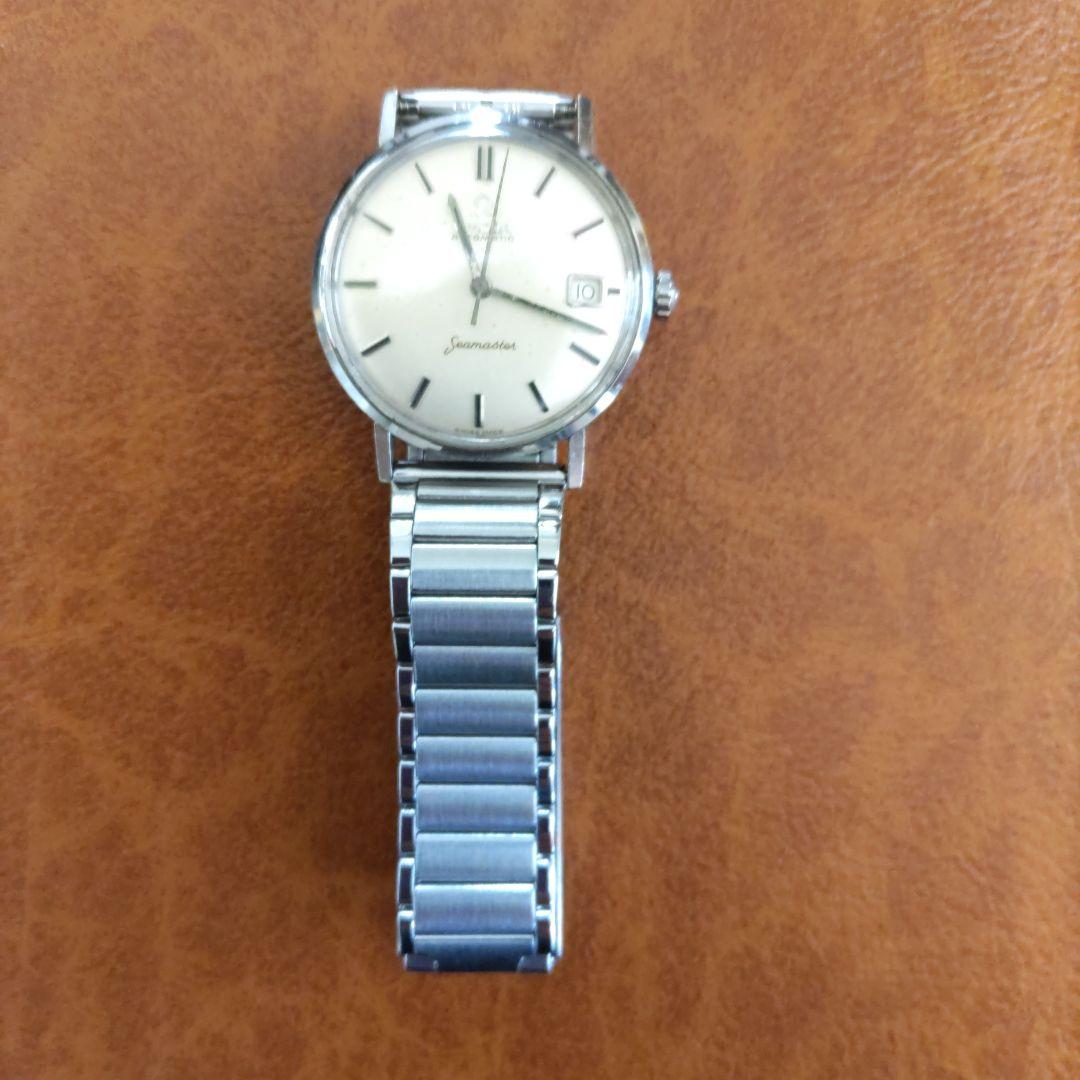 OMEGASeamaster自動巻き 下がりＳマーク シーホース刻印アンティーク