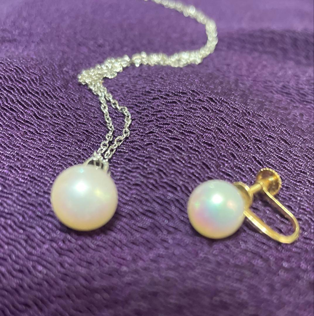 ミキモト パール ネックレス アコヤパー8.2mm K18WG