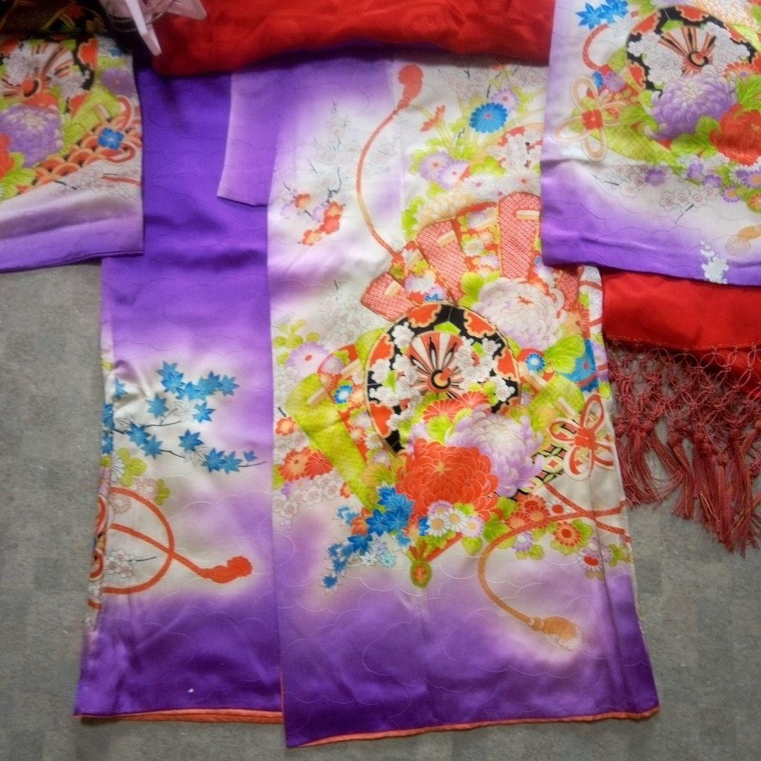 マイロママ様ご成約‼️アンティーク【正絹7歳用】振袖セット