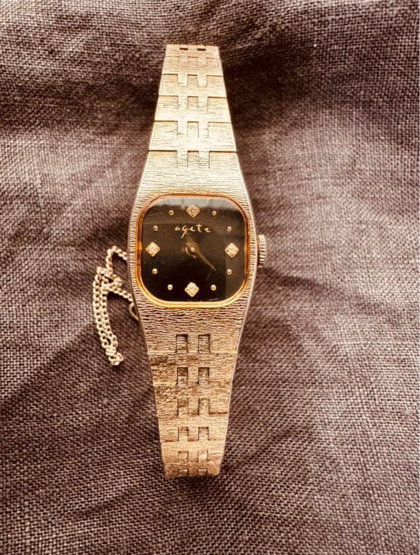 agete アガット 4Pダイヤ セミオーダー 限定ウォッチ レア