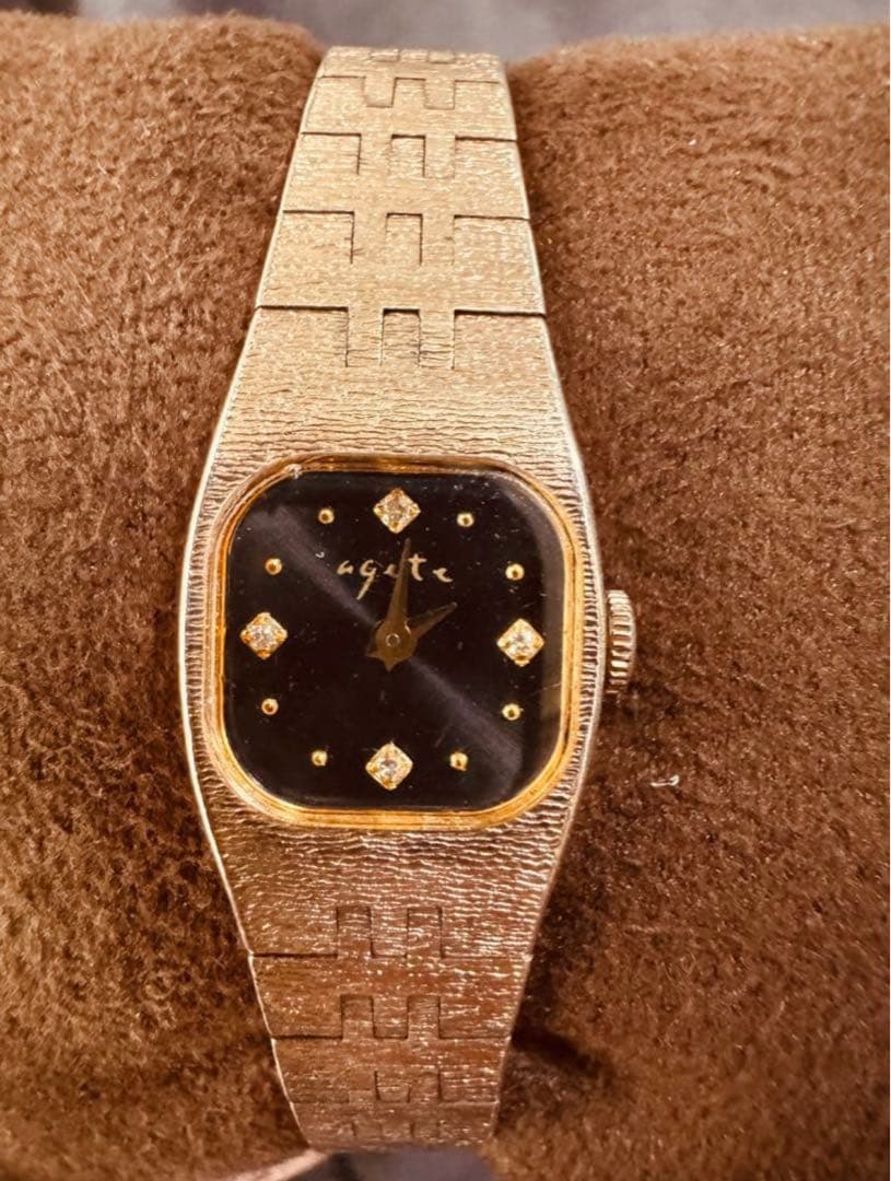agete アガット 4Pダイヤ セミオーダー 限定ウォッチ レア