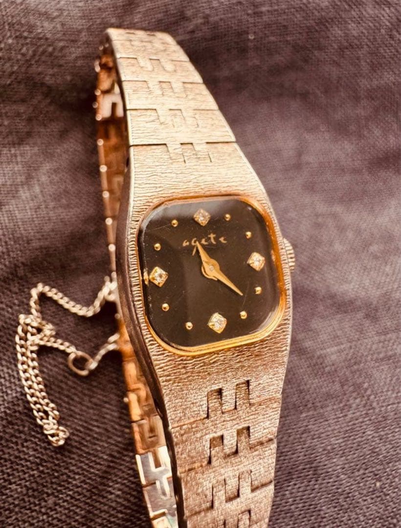 agete アガット 4Pダイヤ セミオーダー 限定ウォッチ レア