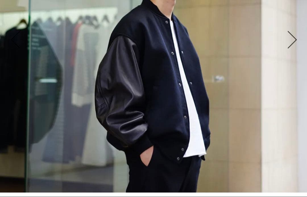 ジャケット・アウター Graphpaper Light Melton Stadium Jacket 2