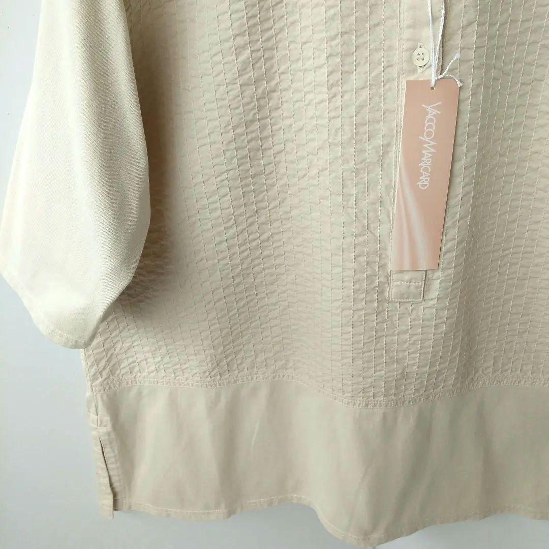 ばあさま専用YACCO MARICARD 生成色100%綿素材 五分袖チュニック