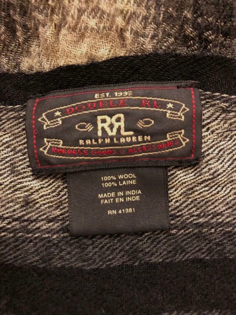 VERY RARE‼️RRL ウール ストール　ウールマフラー オンプレーチェック