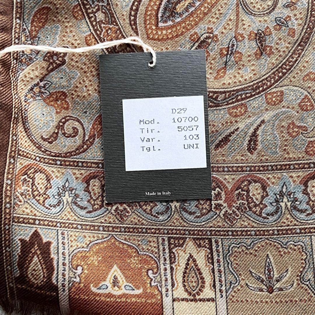 新品未使用✨ETRO エトロ 大判 ストール ショール ペイズリー 総柄