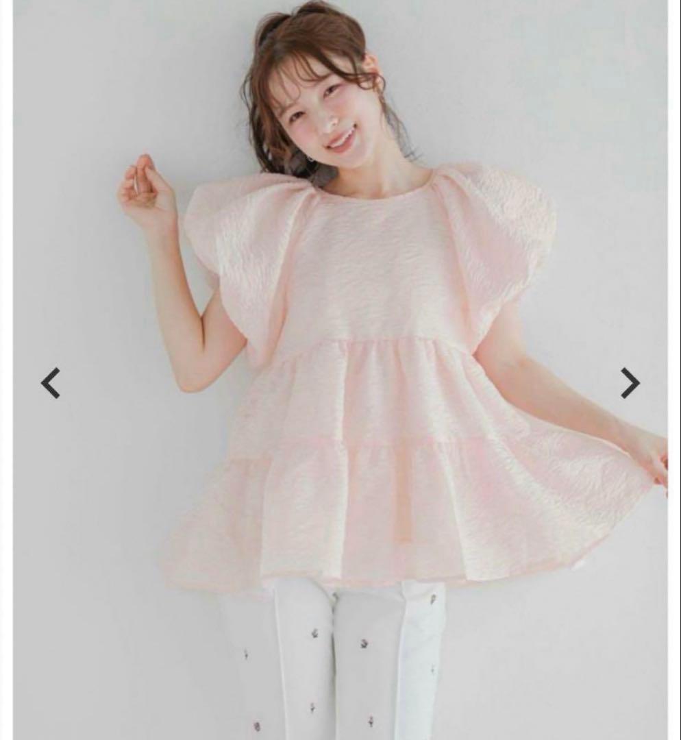 fitmore saayaコラボ！ジャガードティアードトップス