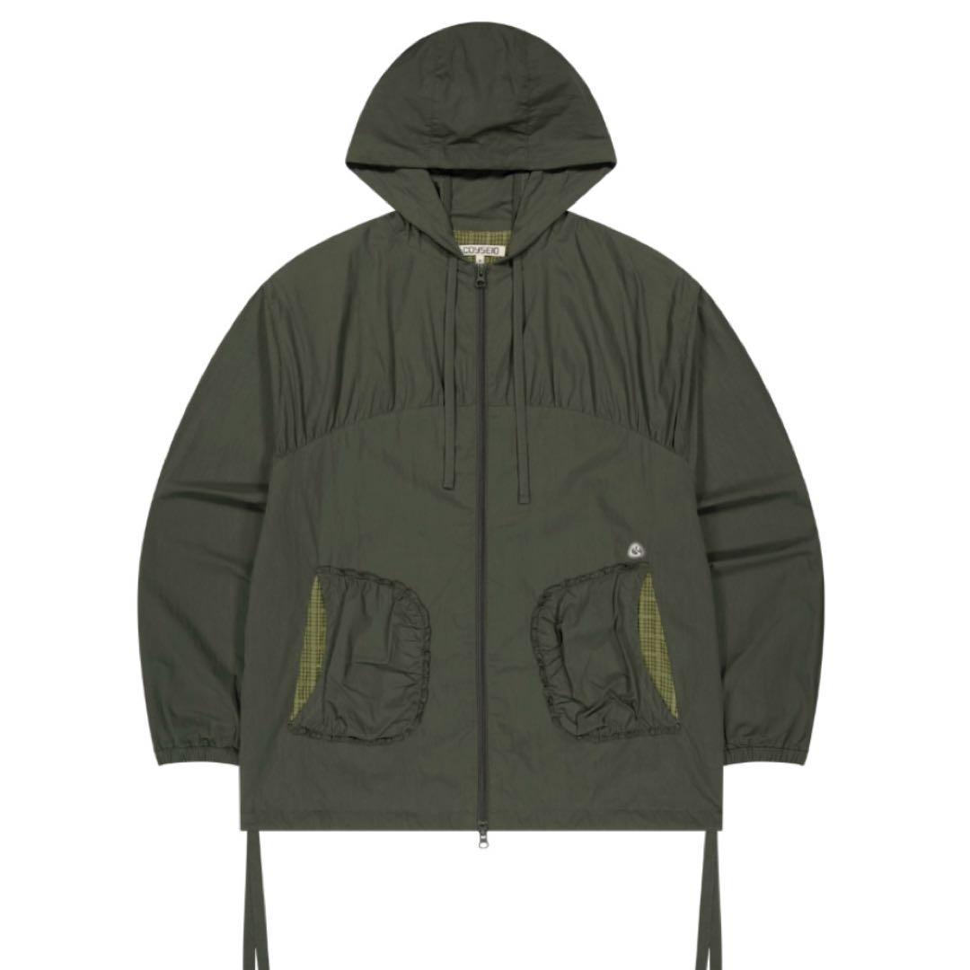 coyseio CHECKWRINKLESWINDBREAKER 森ガール