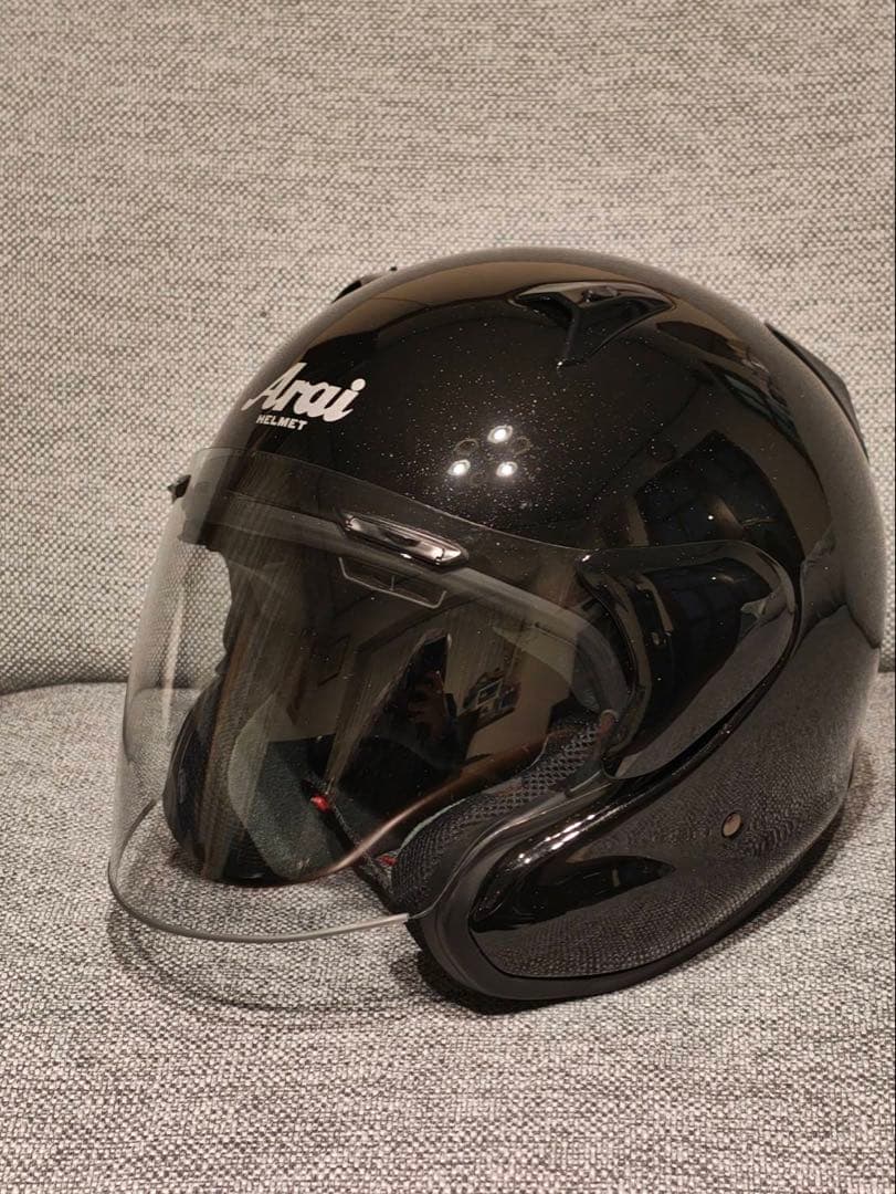 値下げ‼️ほぼ新品‼️Arai MZ-F XOサイズ　63-64cm グラスブラック