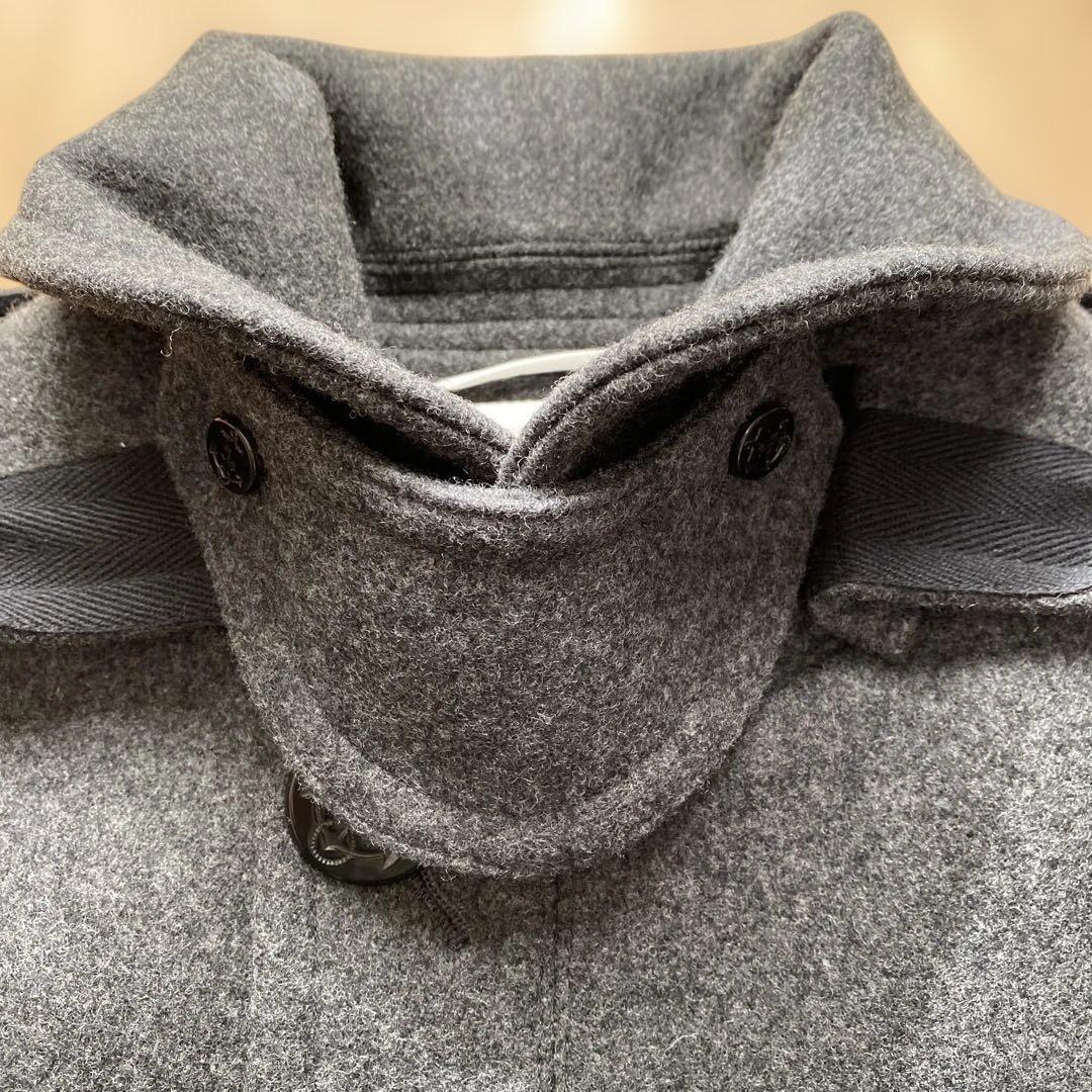 オーシバル　美品　ピーコート　ダークグレー フード付き(取り外し可能) サイズ4