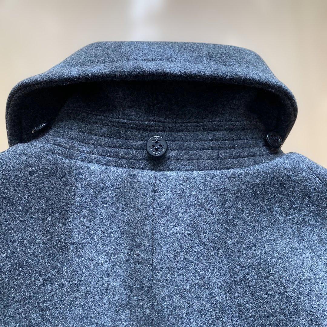 オーシバル　美品　ピーコート　ダークグレー フード付き(取り外し可能) サイズ4