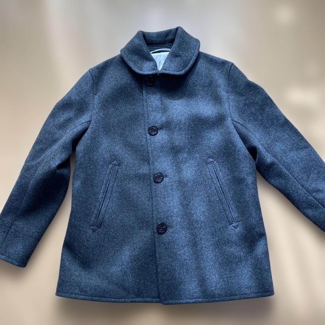 オーシバル　美品　ピーコート　ダークグレー フード付き(取り外し可能) サイズ4