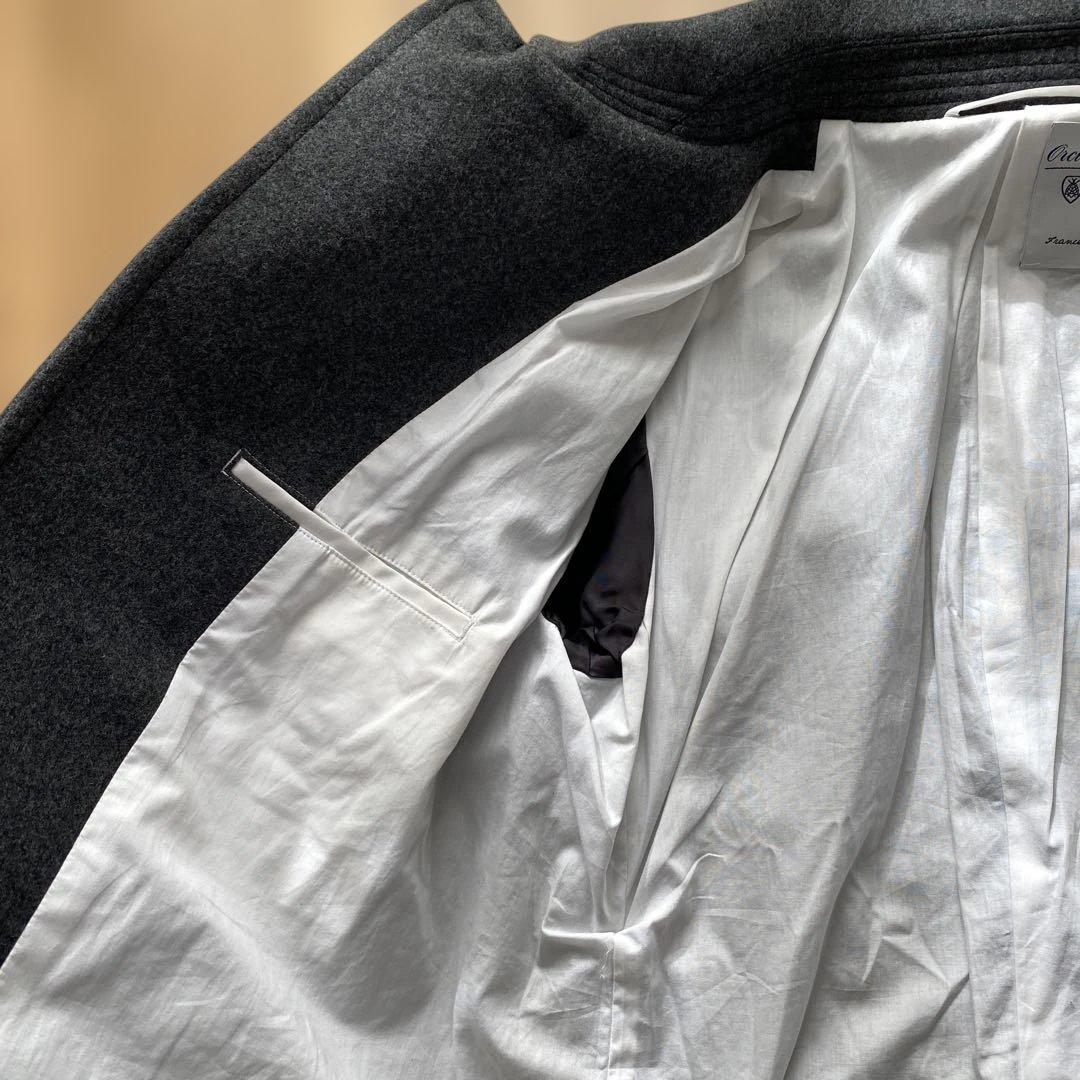 オーシバル　美品　ピーコート　ダークグレー フード付き(取り外し可能) サイズ4