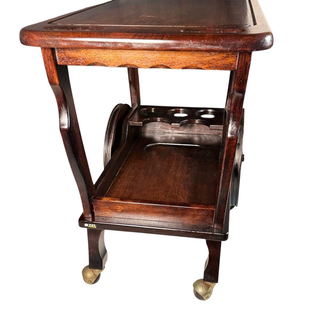 HR693 オールドカリモク　古いkarimoku ワインキャスター　ワゴン