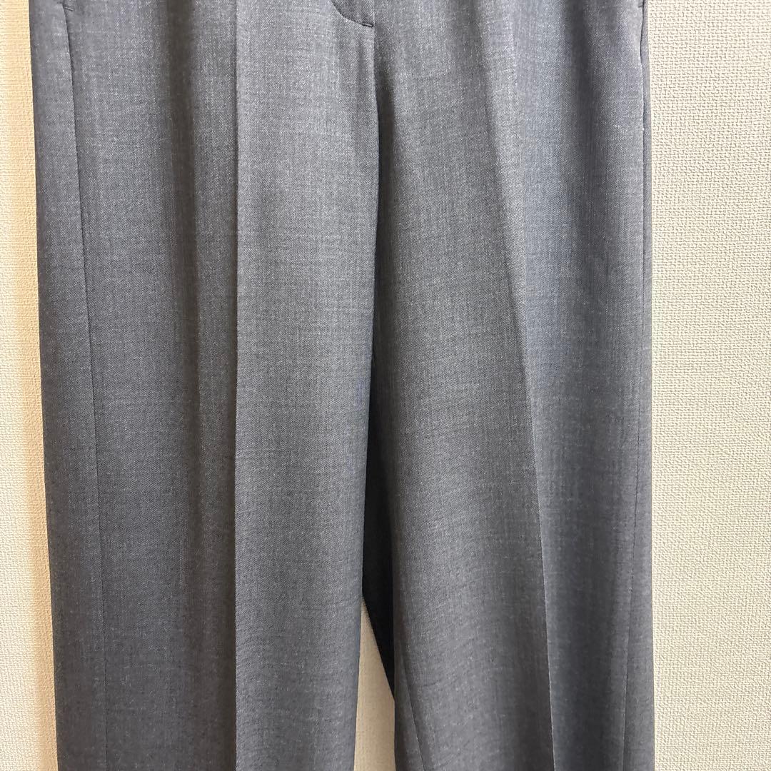 セオリーリュクス　パンツ　ワイド　ストレート　グレー　美品　36号