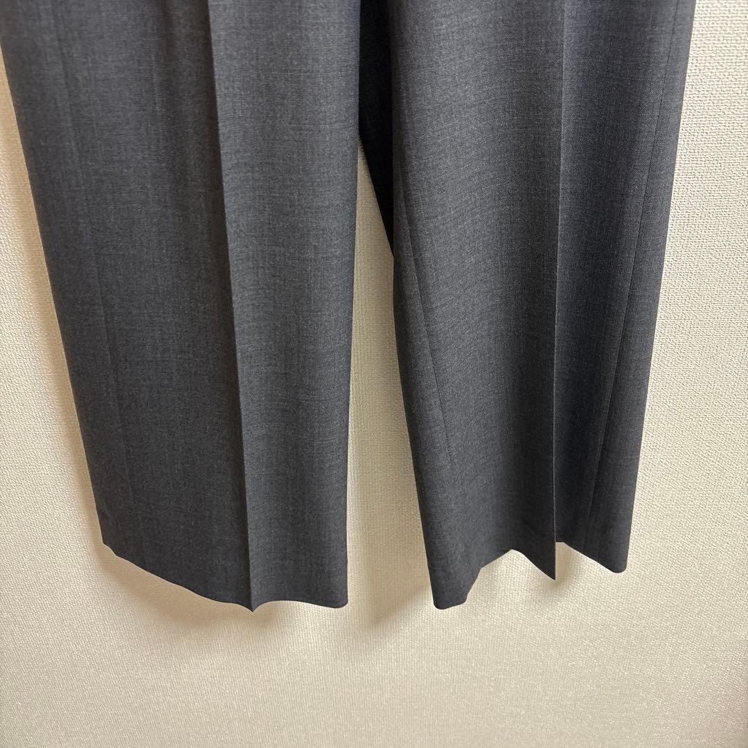 セオリーリュクス　パンツ　ワイド　ストレート　グレー　美品　36号