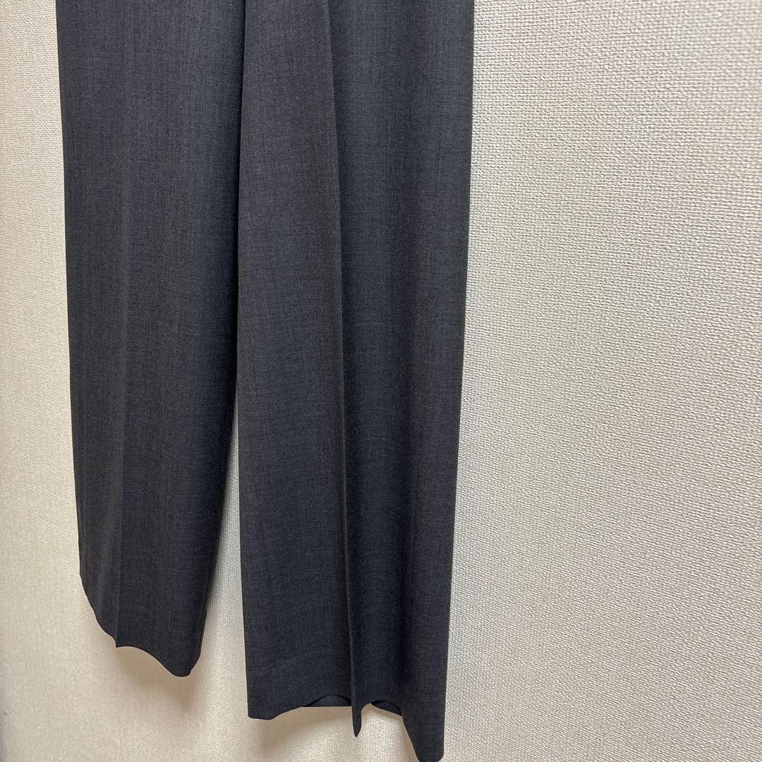 セオリーリュクス　パンツ　ワイド　ストレート　グレー　美品　36号
