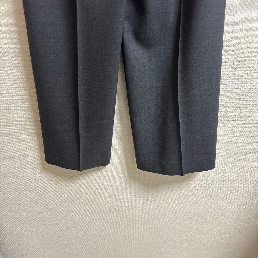セオリーリュクス　パンツ　ワイド　ストレート　グレー　美品　36号