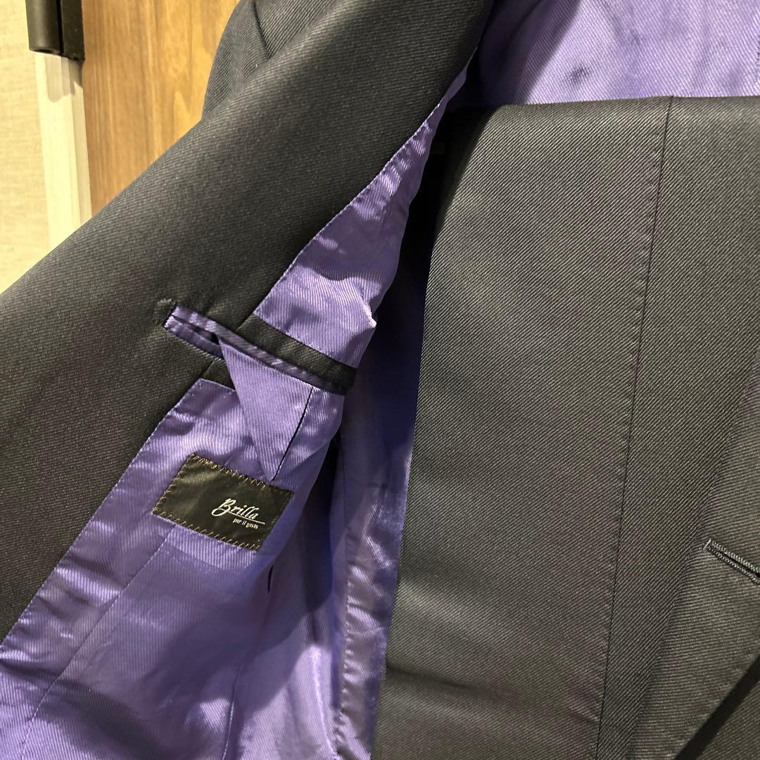 ブリッラペルイルグスト　ビジネススーツ　濃紺　44