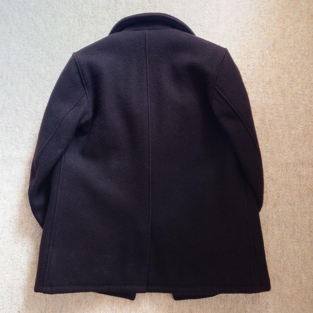 黒 ライダースジャケットスタイル ピーコート