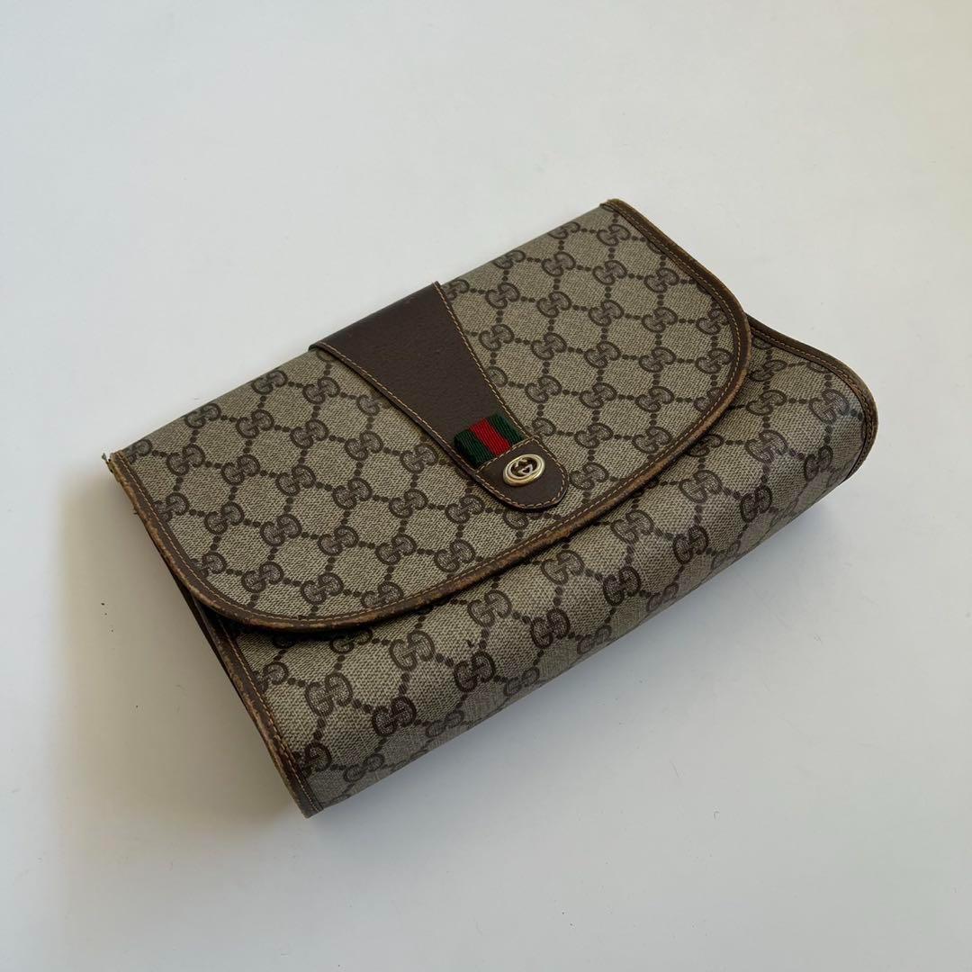 バッグ GUCCI SHERRY LINE GG PATTERN CLUTCH BAG
