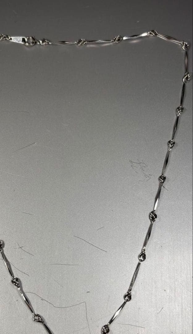 ぴ*こ様 pt850切子チェーンネックレス K'ntetu