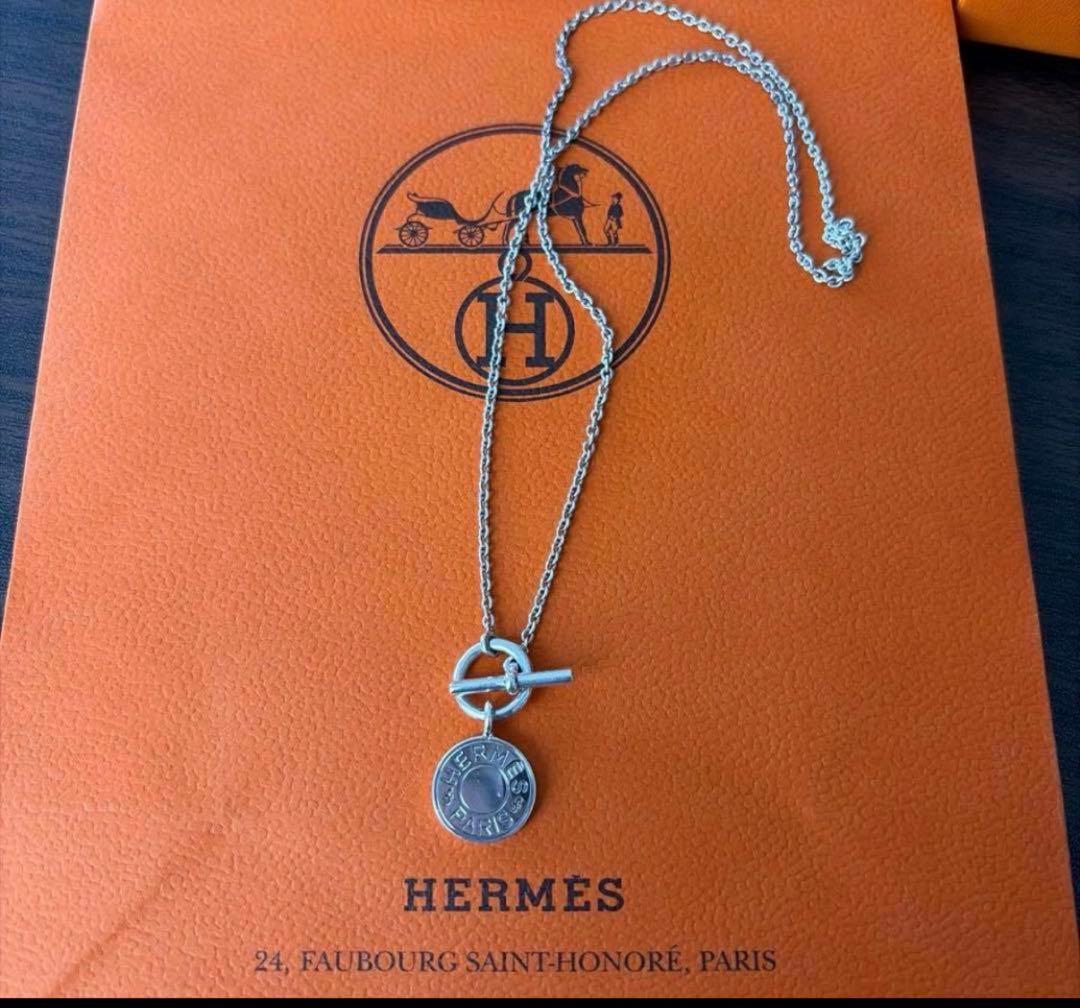 ケ*ン様 HERMES シルバー 型ネックレス