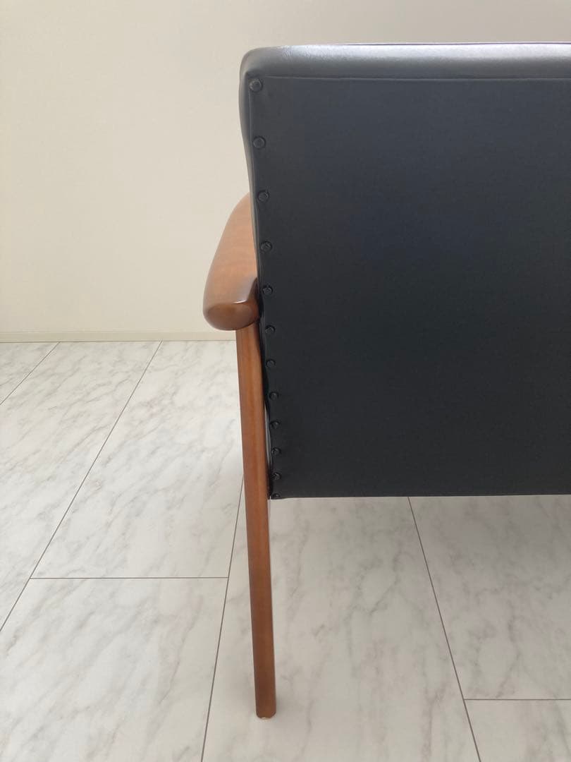 【カリモク60】Kチェア2シーター　スタンダードブラック