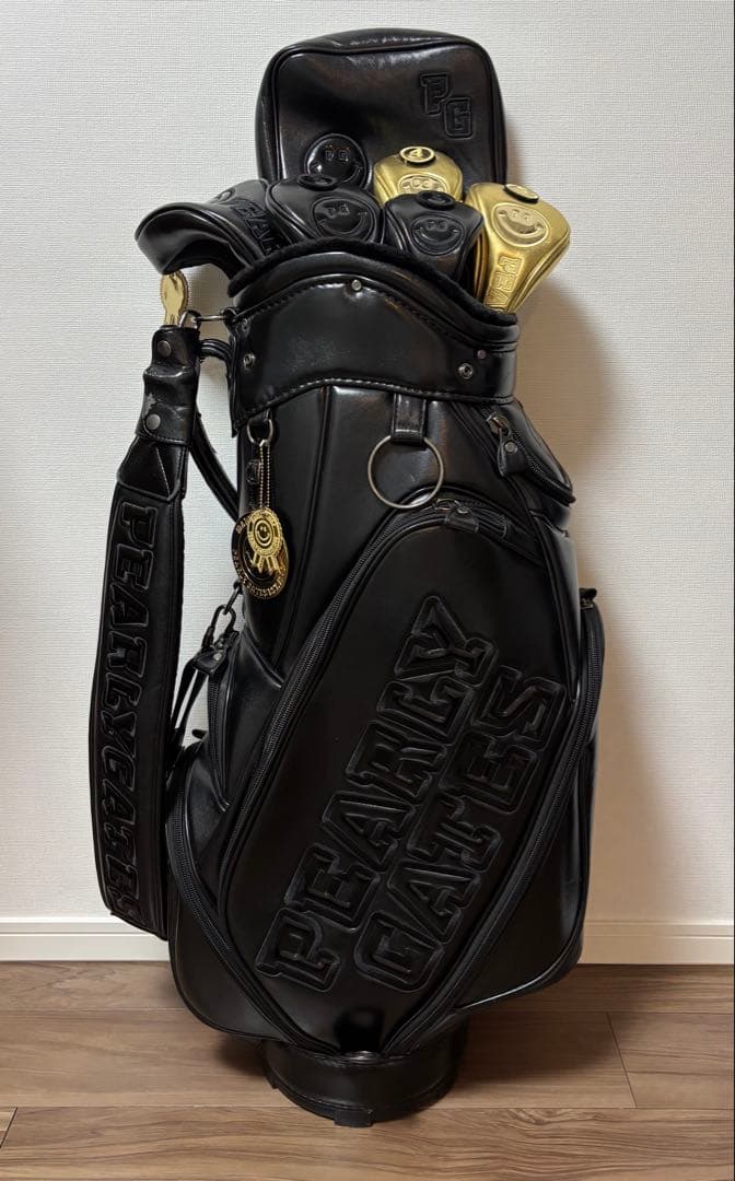 PEARLY GATES 正規品 キャディバッグ 9.5型 ヘッドカバー5点付