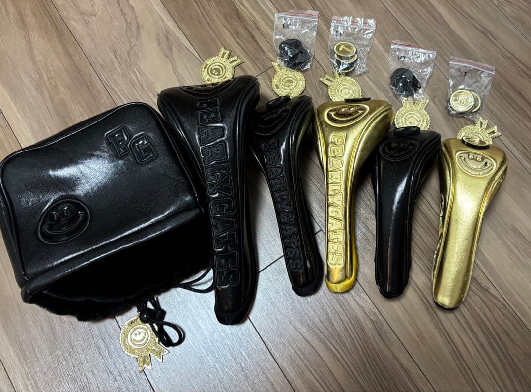 PEARLY GATES 正規品 キャディバッグ 9.5型 ヘッドカバー5点付