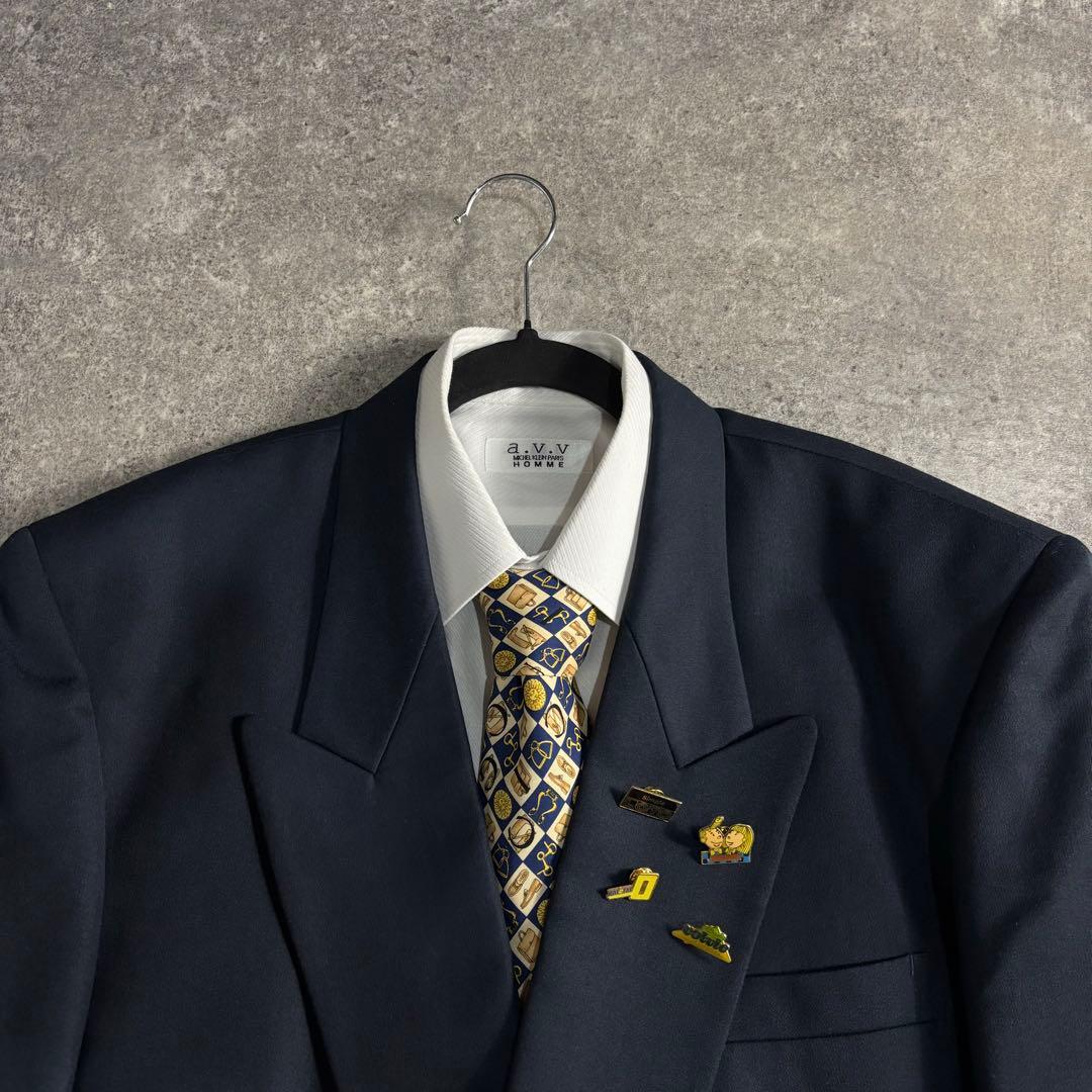 【vintage】セットアップ ダブルスーツ クラシックブルー GUCCI