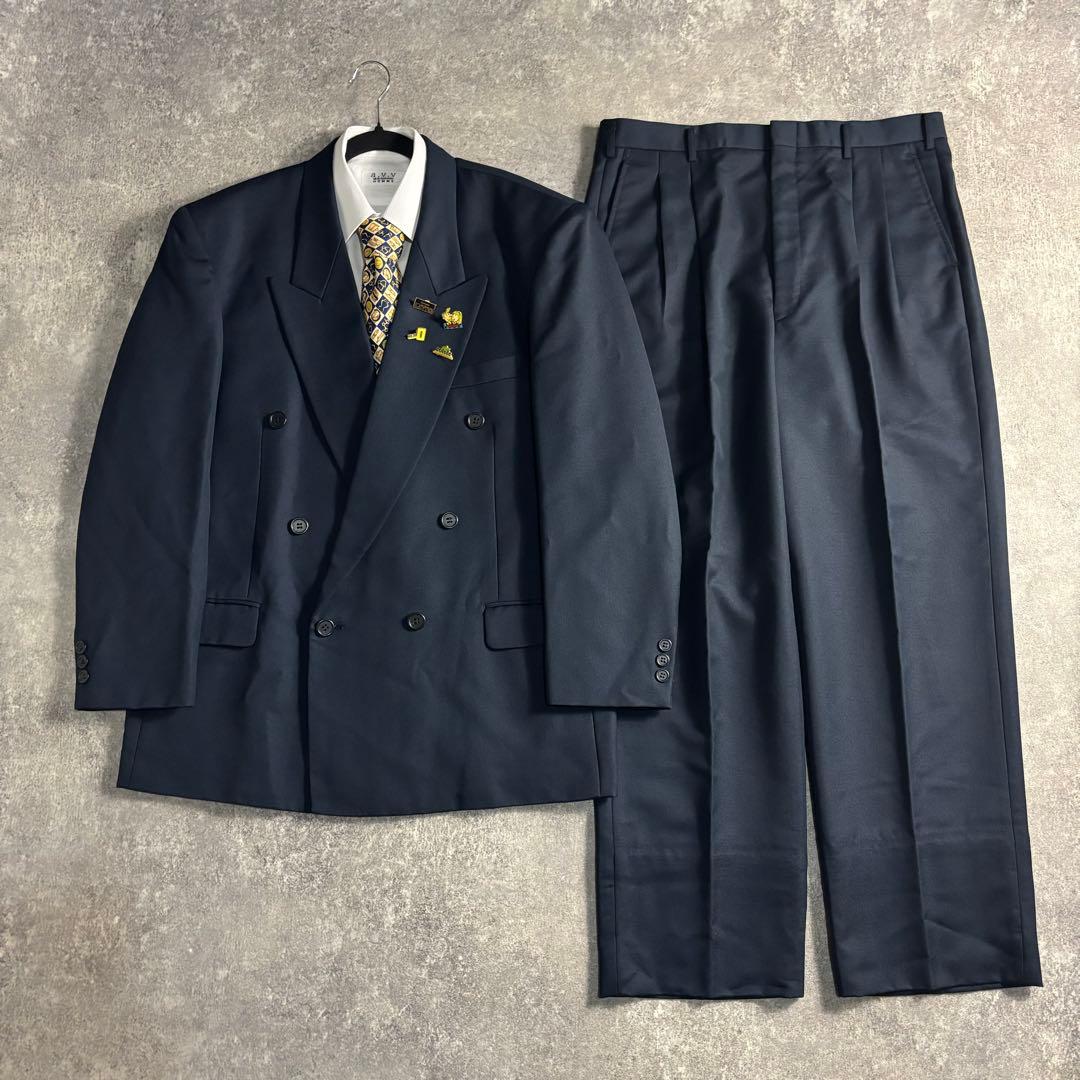 【vintage】セットアップ ダブルスーツ クラシックブルー GUCCI