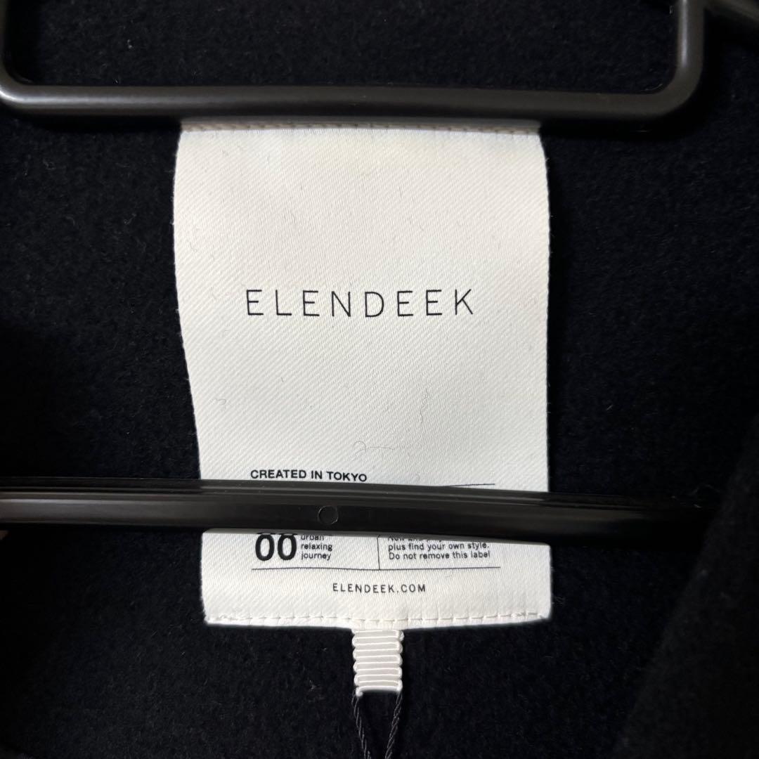 新品タグ付き❣️エレンディーク フォルムショートコート ブラック