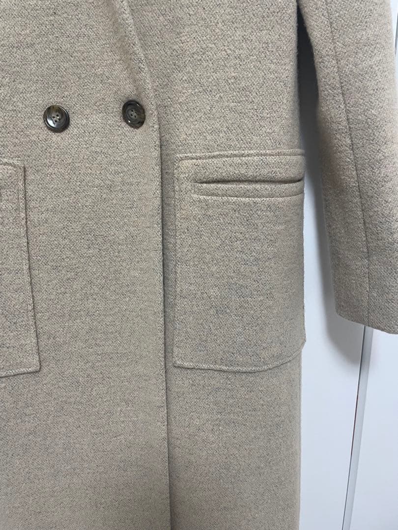 theory luxe ベージュ チェスターコート