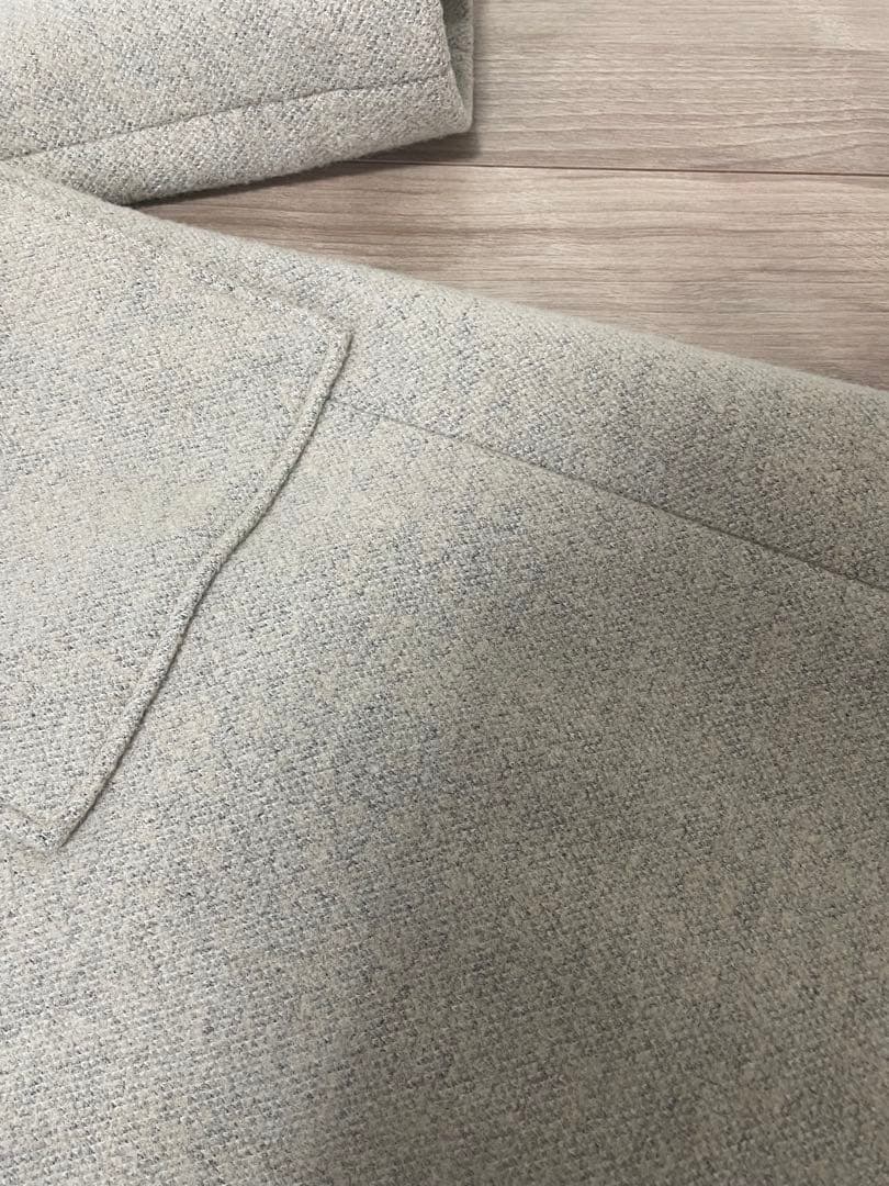 theory luxe ベージュ チェスターコート