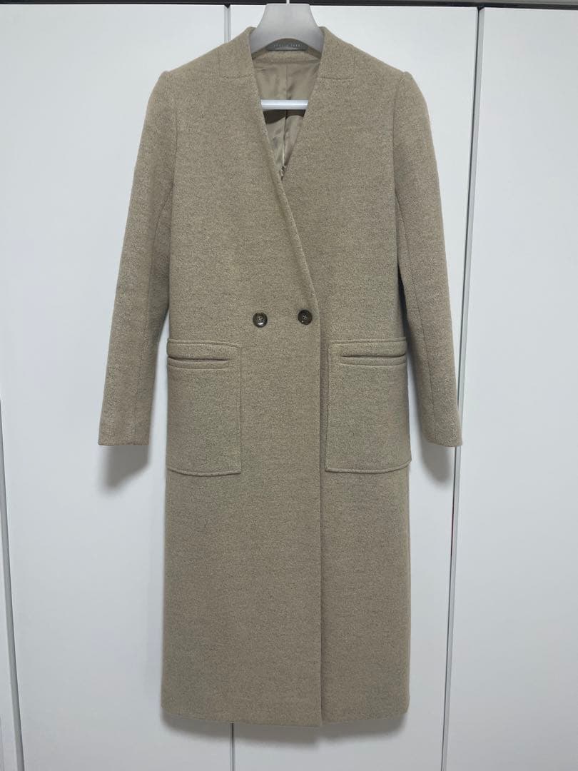 theory luxe ベージュ チェスターコート