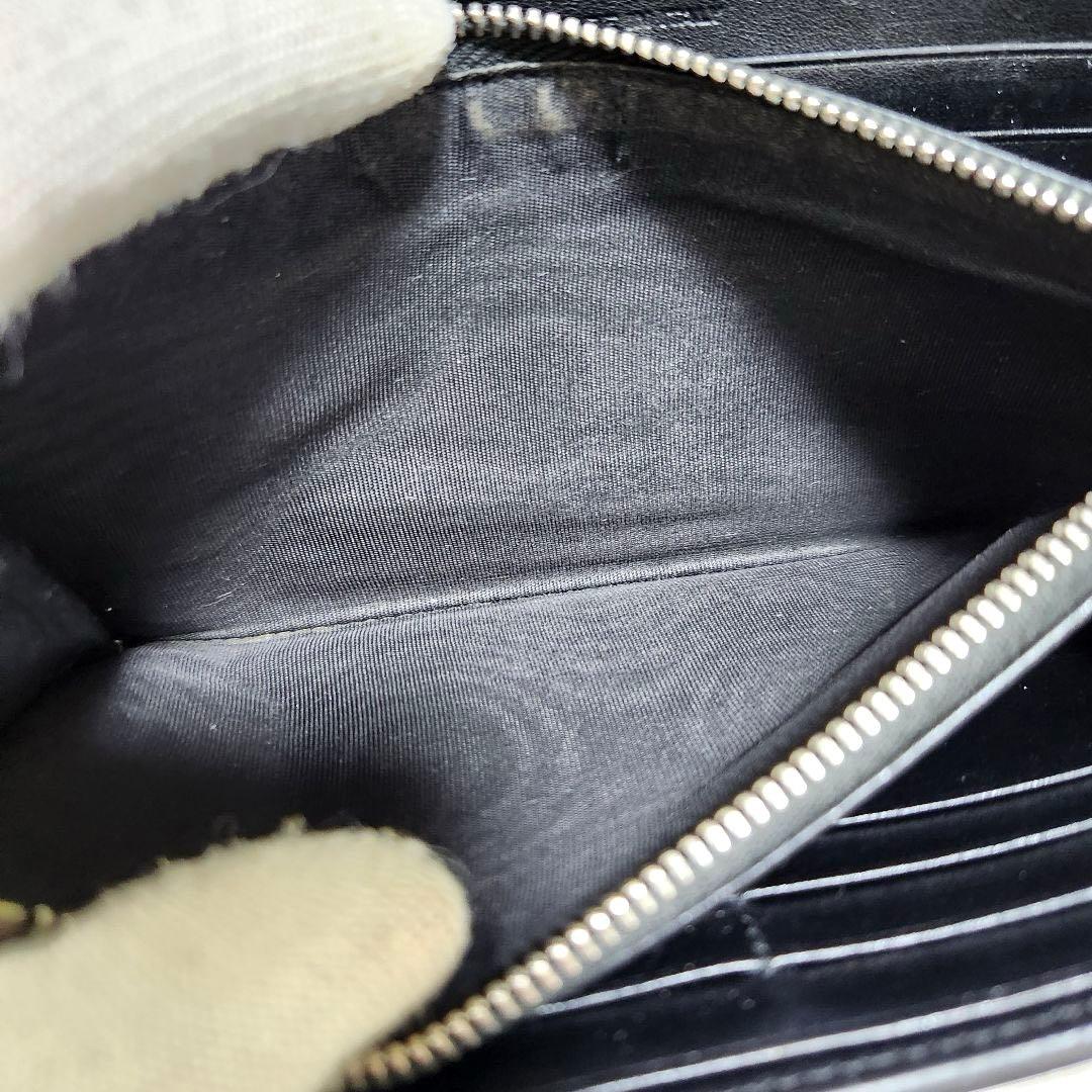 ✨極美品　付属品あり✨サンローラン　長財布　フラップ　カサンドラ　クロコ　黒