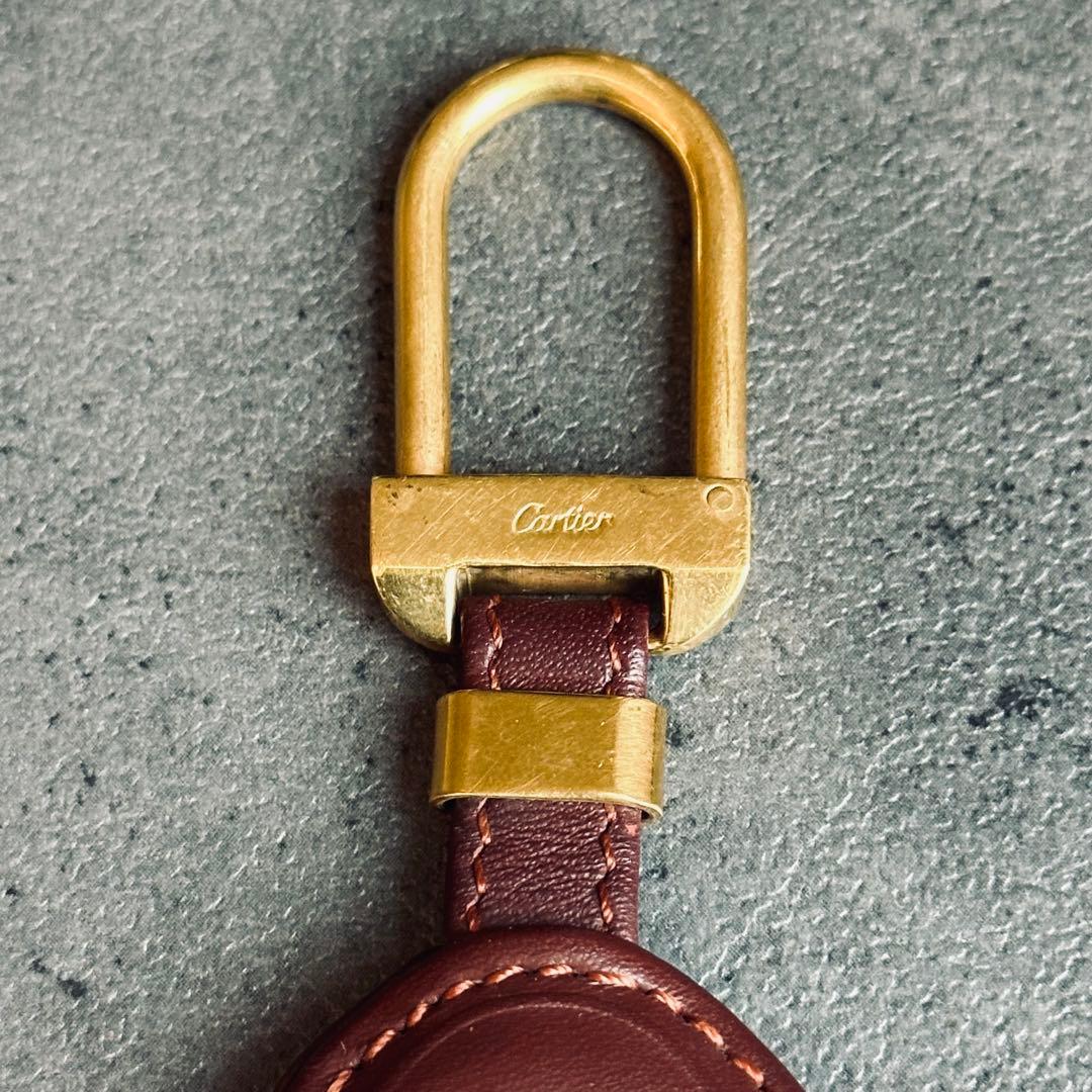 アクセサリー Cartier Mast Line Leather Charm key ring
