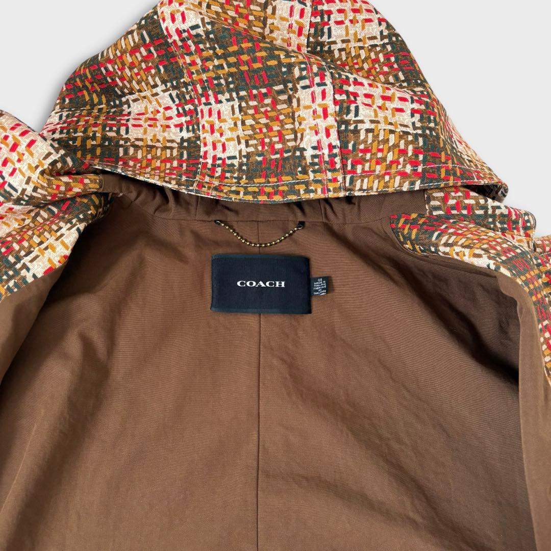 希少 COACH チェック柄 ポンチョ 22AW ランウェイモデル