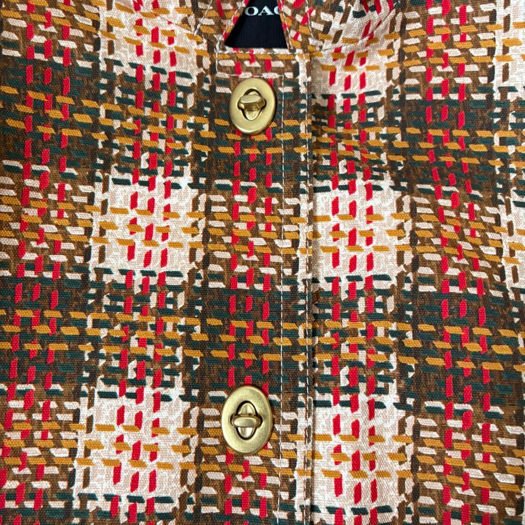 希少 COACH チェック柄 ポンチョ 22AW ランウェイモデル