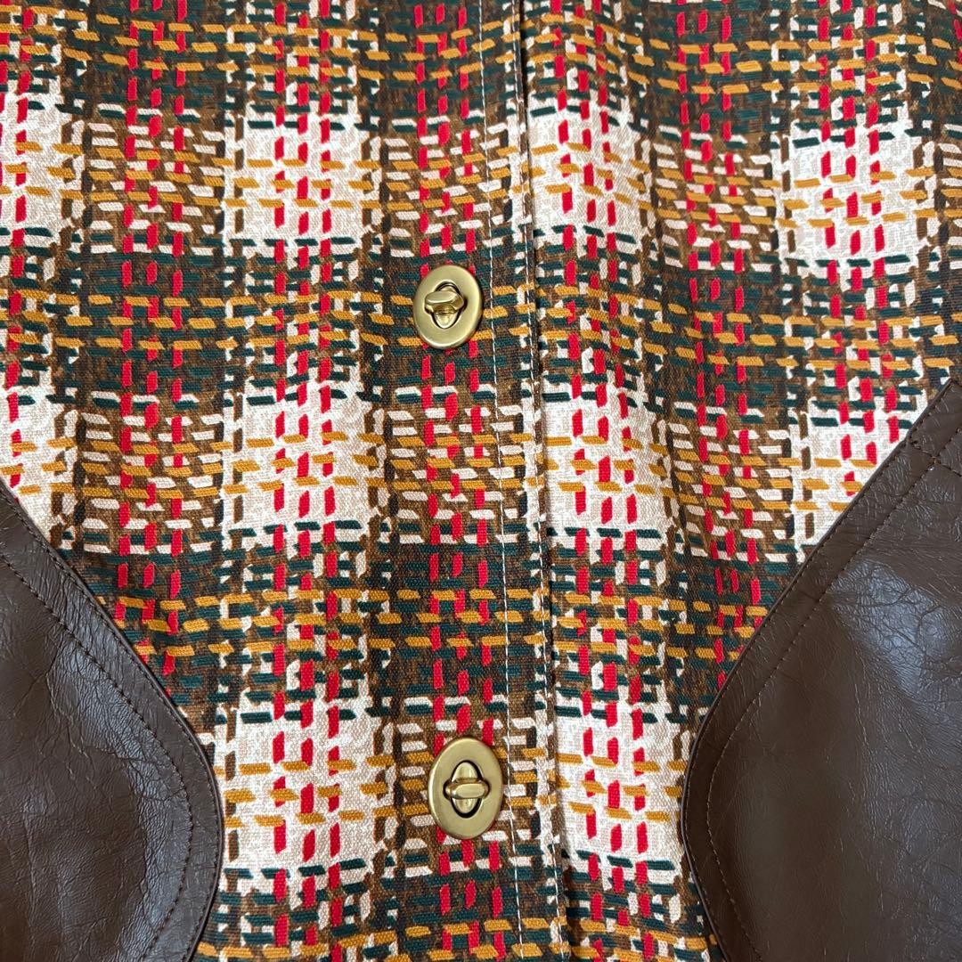 希少 COACH チェック柄 ポンチョ 22AW ランウェイモデル