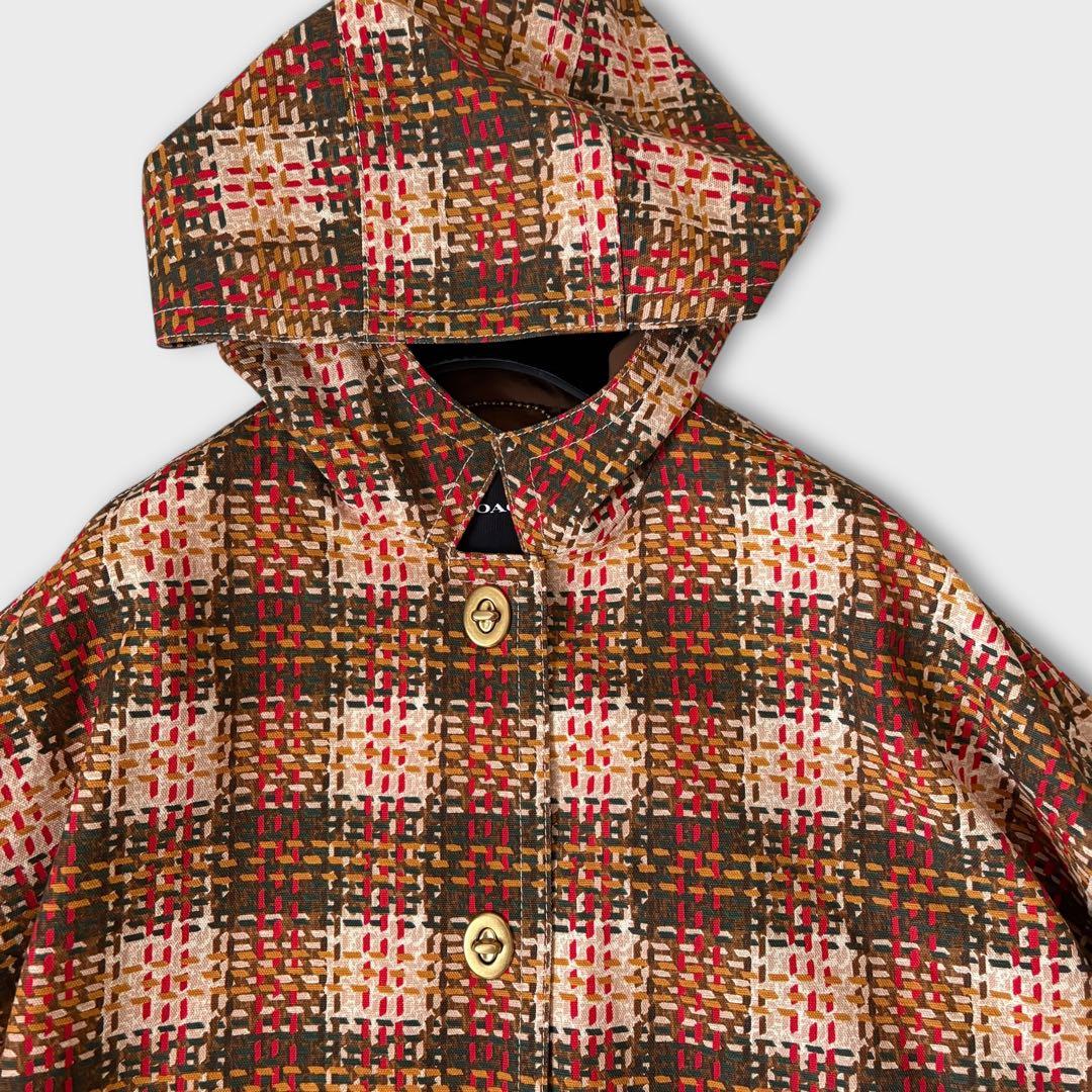 希少 COACH チェック柄 ポンチョ 22AW ランウェイモデル