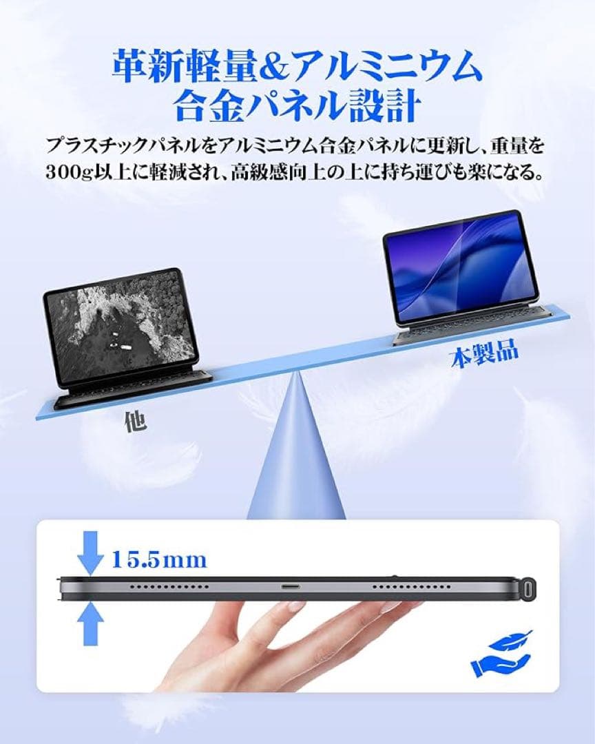 マジックキーボード 磁気キーボードケース 12.9インチiPad用