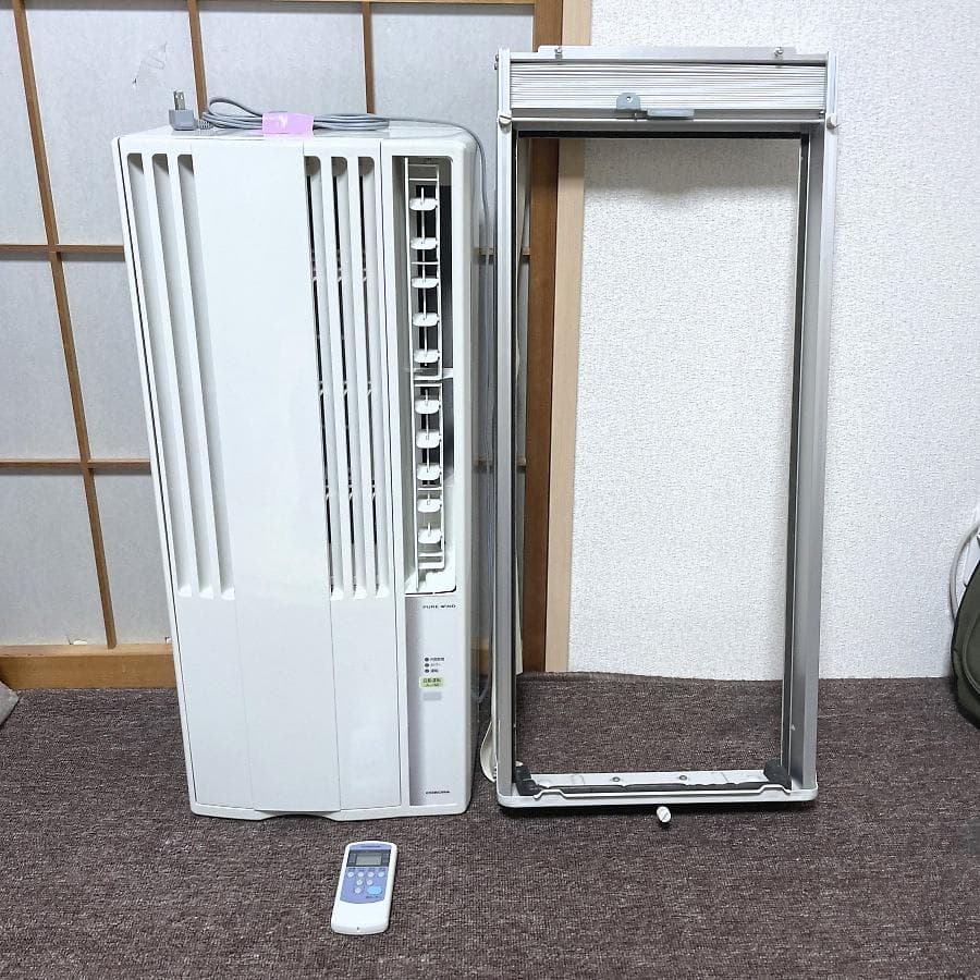 コロナ 窓用エアコン ～7畳 CW-1619 窓枠/リモコン付き